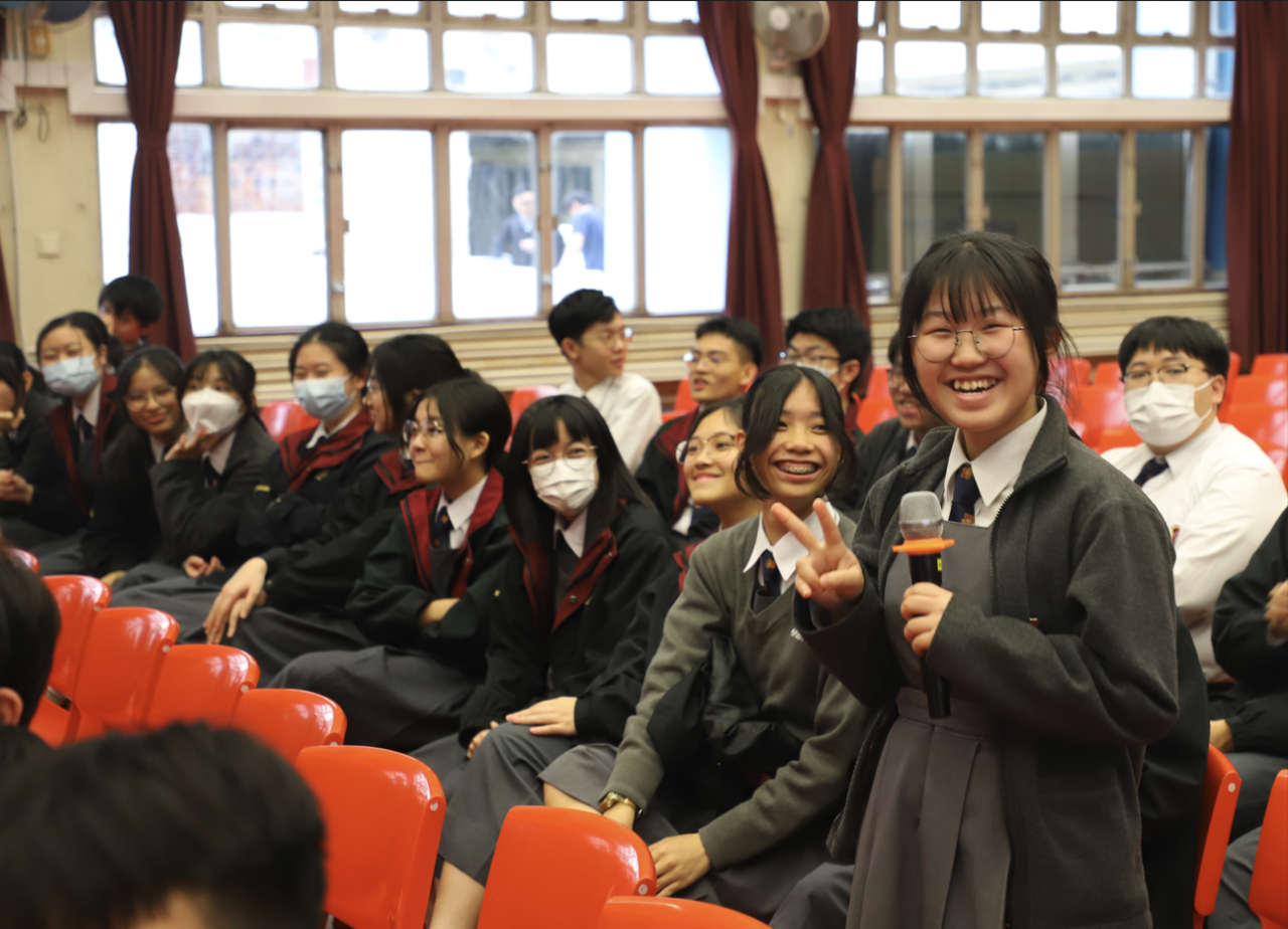 同學能夠爭取到發問機會，很開心