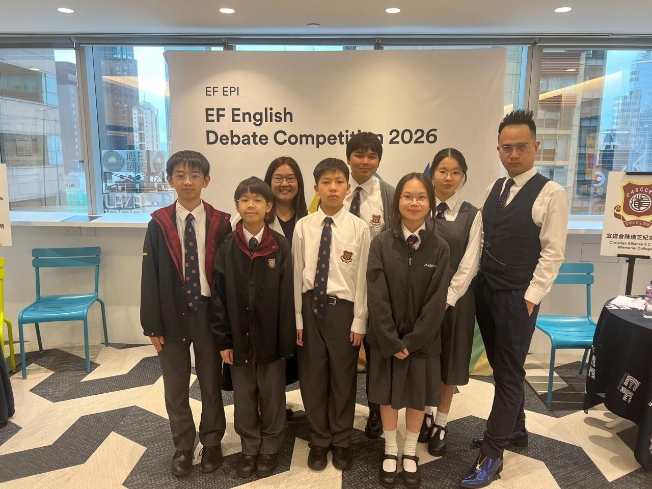 Left to Right: Lau Yui Ki, Cheung Shun Yui, Chan Mung Yan, Kariyawasam Pathirage Nathan, Liu Tsz Kiu Chelsea, Choi Wing Yu